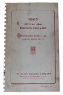 Heald Style #48-A Instruction manual & Parts List